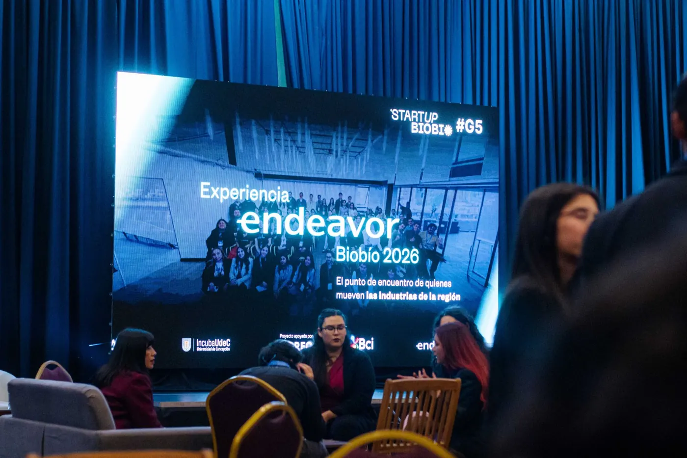 Pantalla de bienvenida de la Experiencia Endeavor Biobío 2026