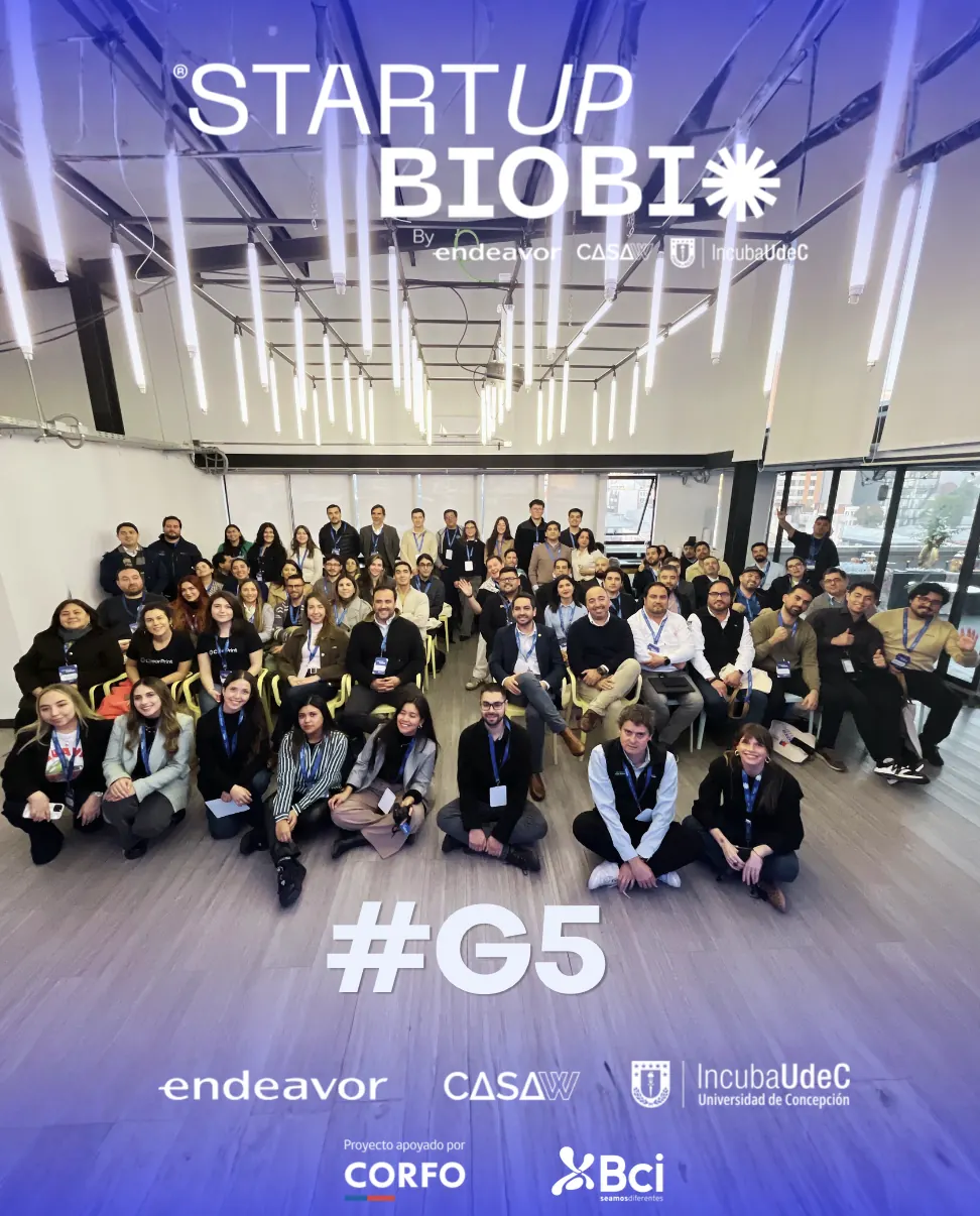 Foto grupal de la Generación 5 de Startup Biobío